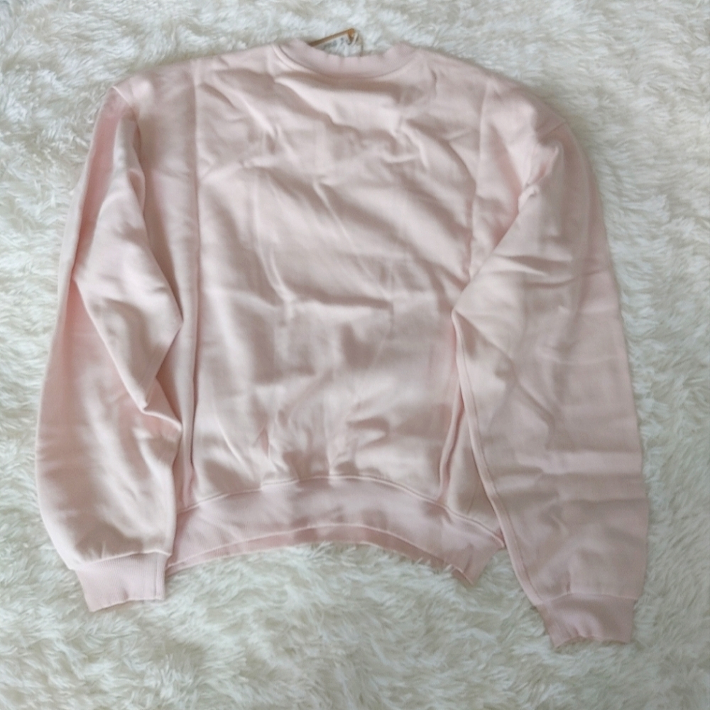 SKIMS Cotton Fleece Crew Neck Sweatshirt - Picture 7 of 15